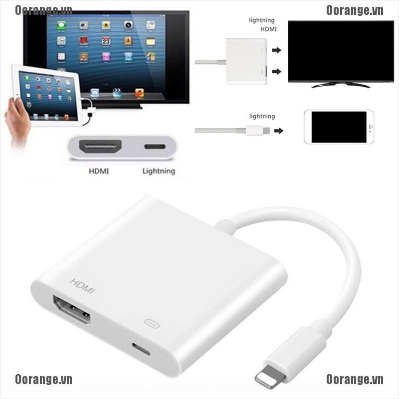 Jack cắm chuyển đổi cổng Lightning AV 8 pin sang HDMI cho iPhone 8 7 X iPad