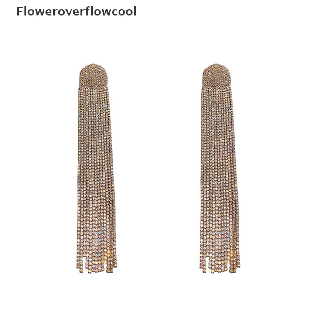 Khuyên Tai Tua Rua Dài Đính Đá Pha Lê Toàn Diện