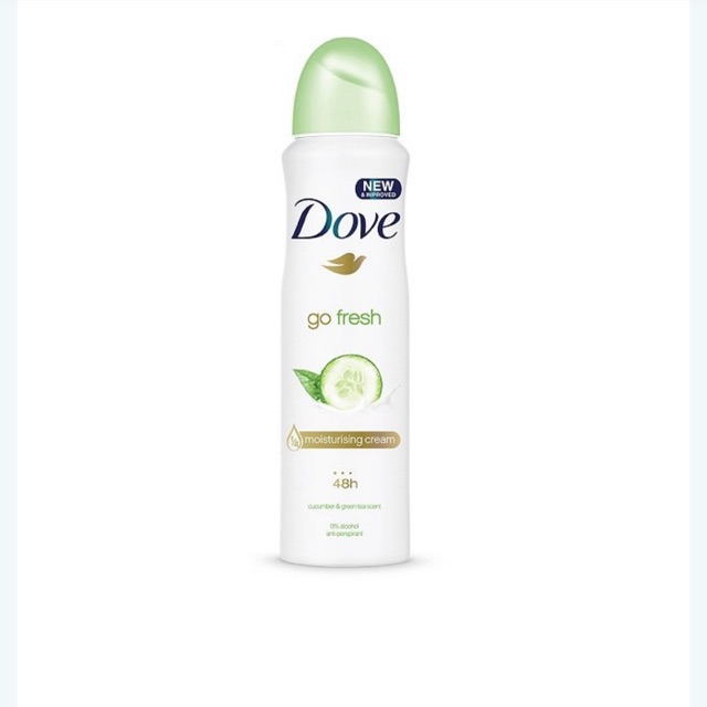 Xịt Khử Mùi Dove Go Fresh Dưa Leo & Trà Xanh 150ml
