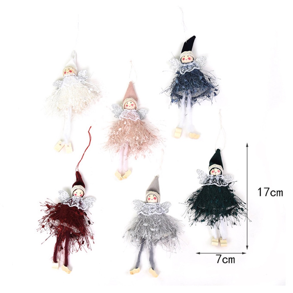 Móc treo trang trí hình thiên thần Giáng sinh xinh xắn