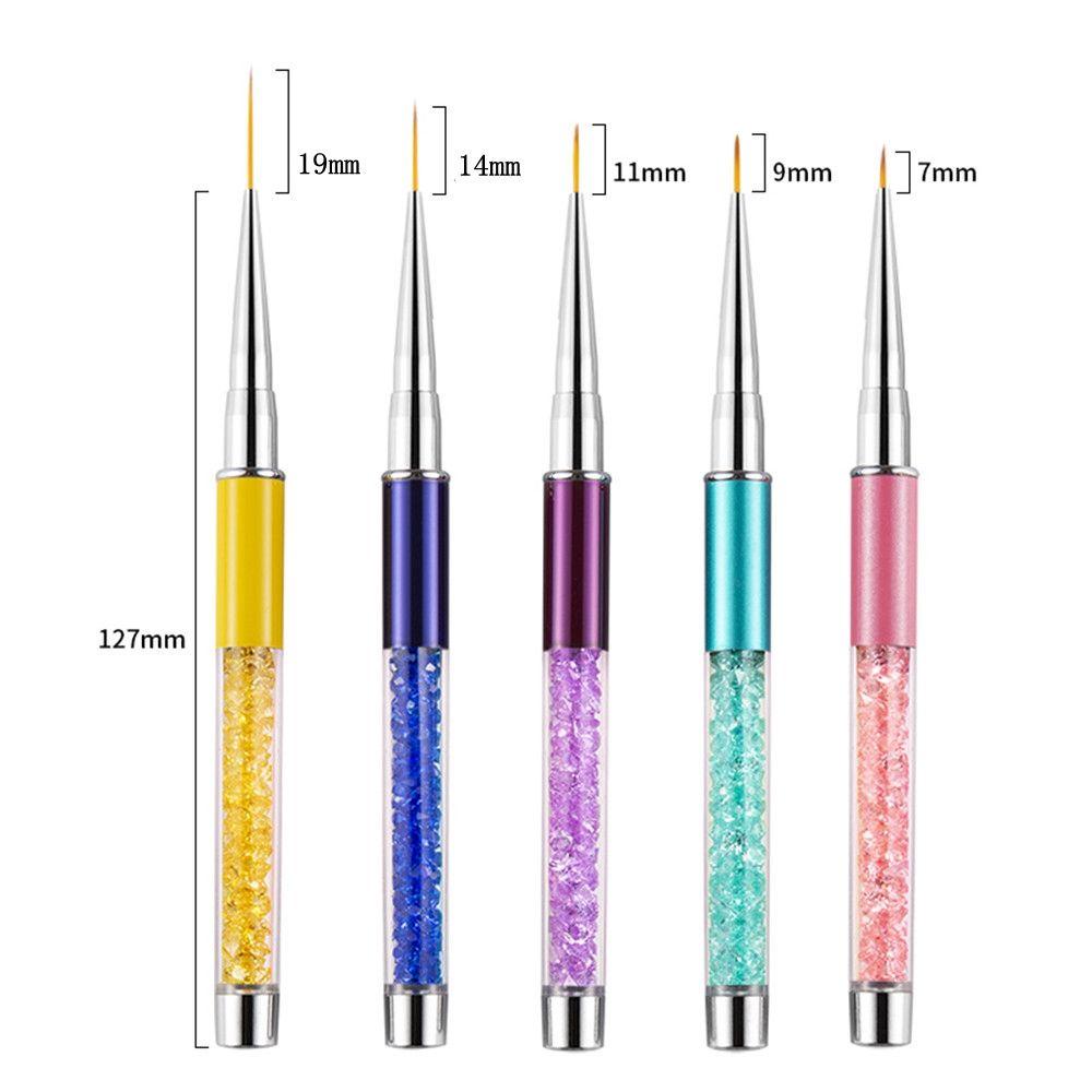 ZAIJIE24 Bút Vẽ Móng Nghệ Thuật 3D Màu Gradient Phong Cách Pháp Thời Trang