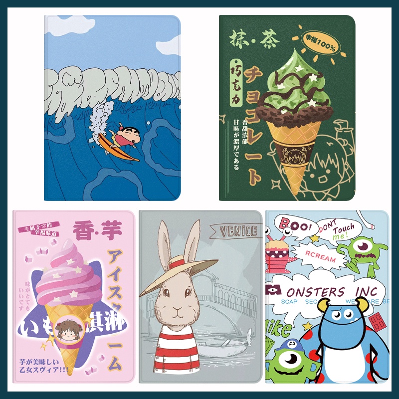 Ốp máy tính bảng họa tiết hoạt hình cho iPad 2/3/4/iPad 9/iPad8/iPad7/10.2/Pro11/Air 4/3/2/1/10.9/10.5/Mini 54321/Pro 9.7/2017/2018