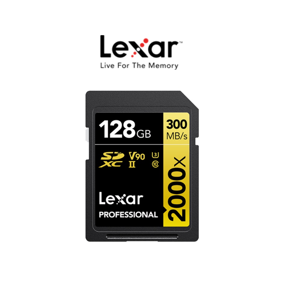 Thẻ Nhớ Lexar 2000x SDHC™/SDXC™ UHS-II Cards GOLD Series 128GB - Hàng Chính Hãng
