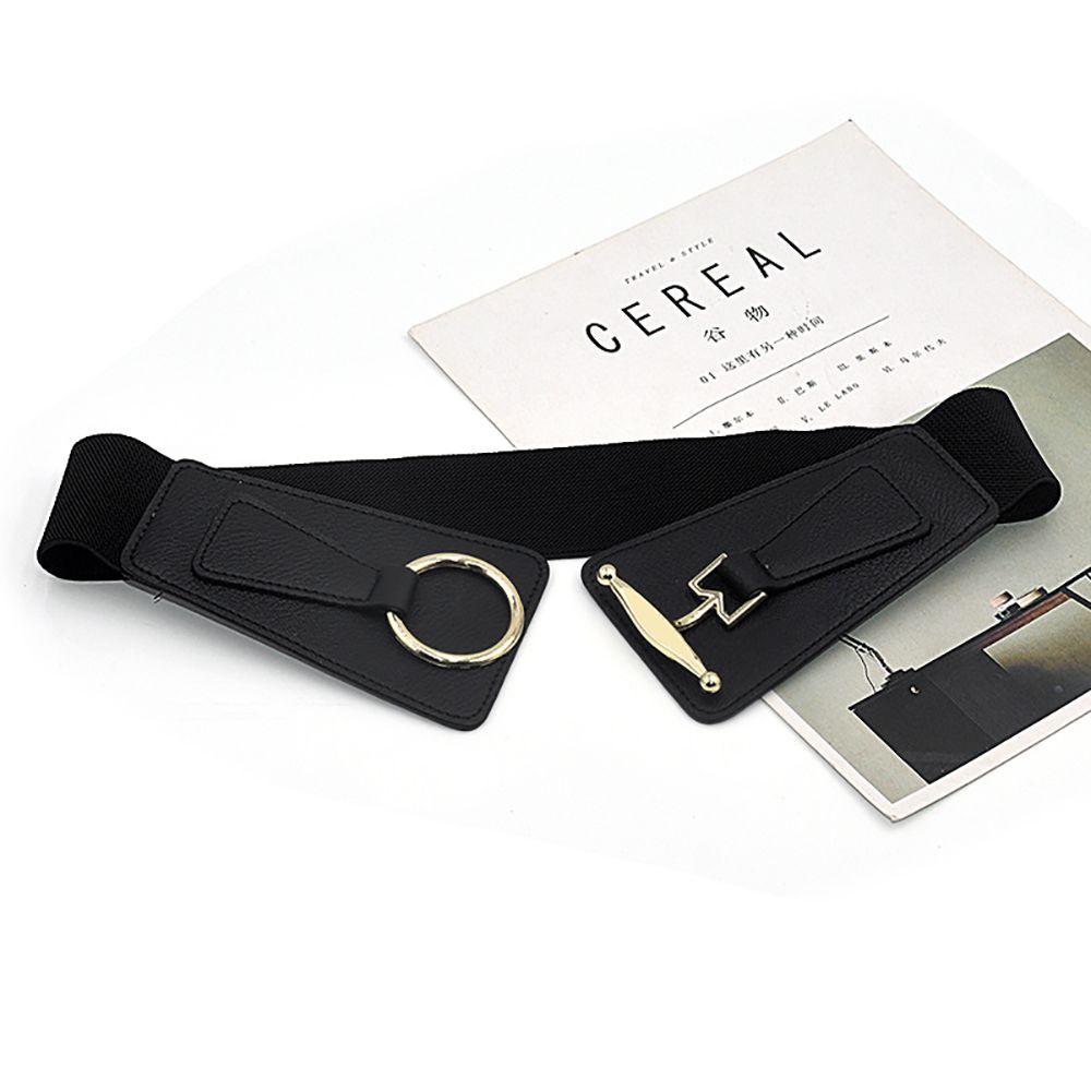 Thắt lưng da PU bản rộng thiết kế đơn giản sang trọng dành cho phái nữ