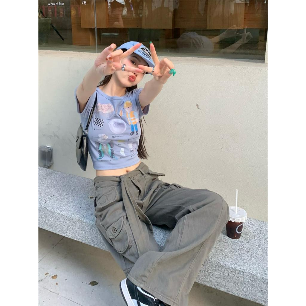 Áo Thun Tay Ngắn Form Ôm Họa Tiết In 51258 Vui Nhộn