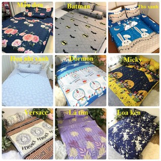 Bộ ga + 2 gối  cotton poly cute 1m6 - 1m8