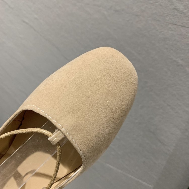 Giày Nữ Đế Bệt Cột Dây Màu Trơn Thoải Mái | BigBuy360 - bigbuy360.vn