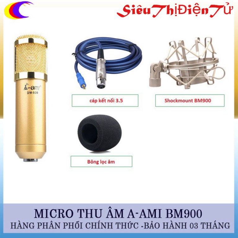 MICRO THU ÂM BM900 AMI BẢO HÀNH 6 THÁNG ♥️♥️