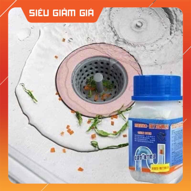 Bột Thông Cống, Bồn Cầu, Lavabo, Bồn Rửa Bát Nhật Bản Cực mạnh KL 268g - Gia Dụng Thủ Đức