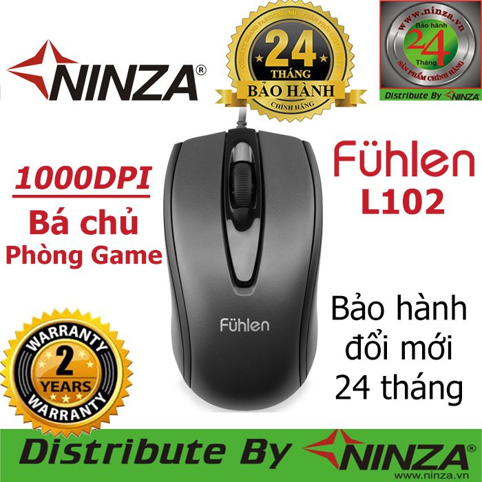 Chuột máy tính Fuhlen L102 - Hàng chính hãng Ninja bảo hành 2 năm - đảm bảo hãng ninza phân phối chính thức