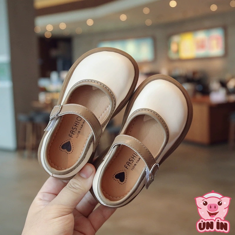 Giày búp bê bé gái - Giày Sandal quai dán xinh xắn chất da PU siêu mềm đế cao su chống trơn trượt mẫu mới nhất M19