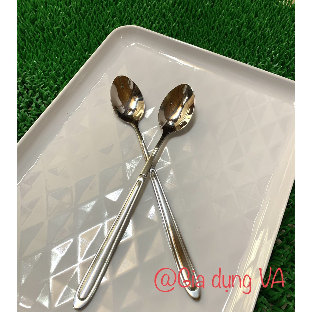 THÌA CAFE INOX KHÔNG GỈ CÁN DÀI 19CM