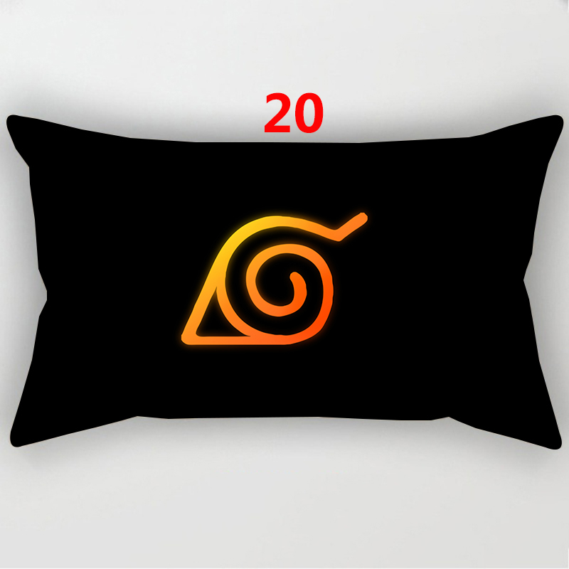 Vỏ gối hình chữ nhật 30x50cm in họa tiết Naruto độc đáo trang trí nhà ở