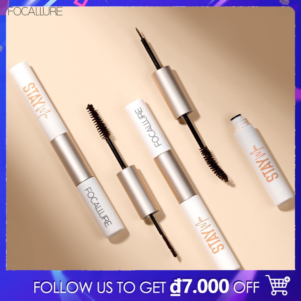 [Hàng mới về] Mascara Và Sản Phẩm Trang Điểm Mắt 2 Trong 1 Tùy Chọn Chống Nước Lâu Trôi Thương Hiệu Focallure