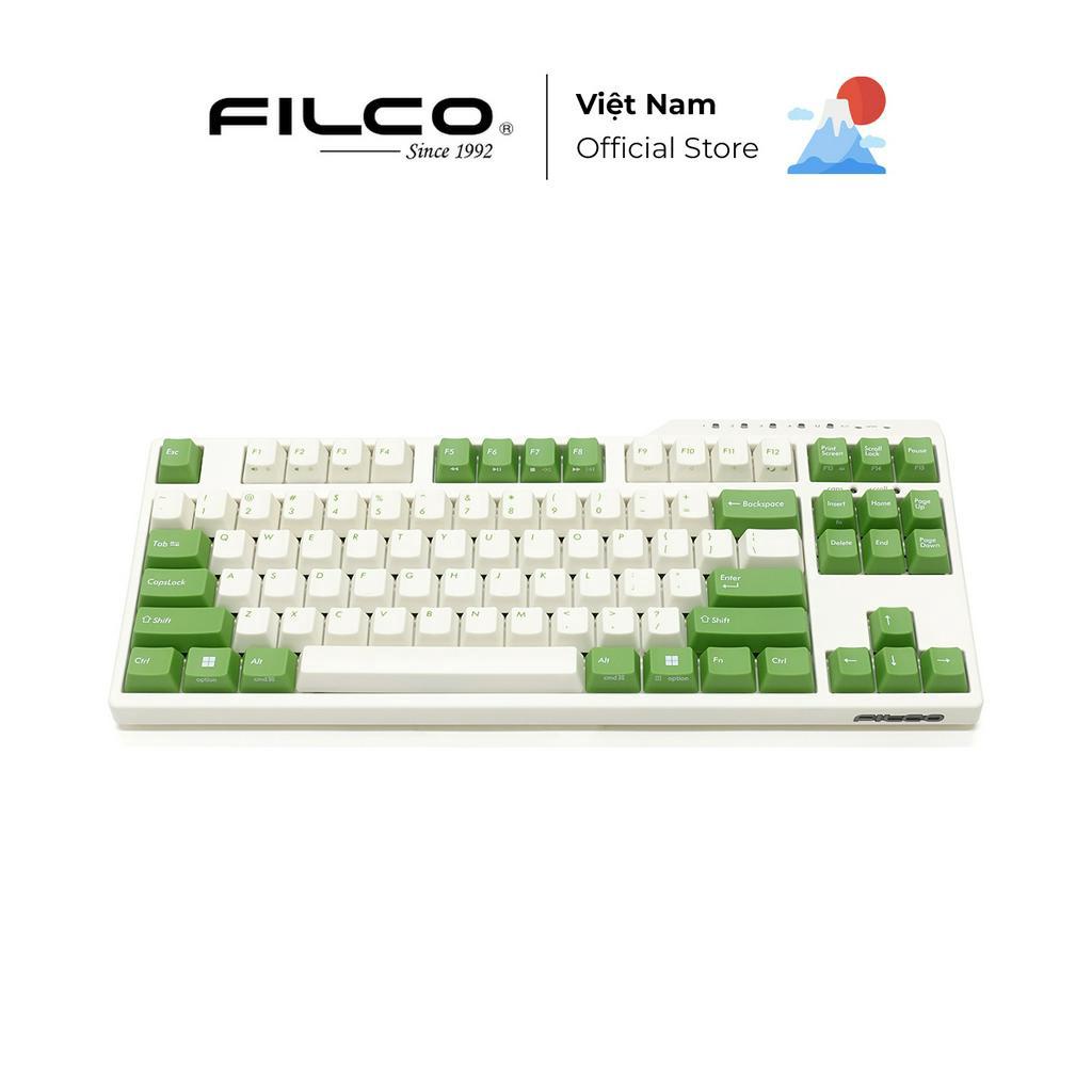 Bàn phím cơ Filco Majestouch Convertible 3 Matcha Fullsize/TKL - Hàng Chính Hãng