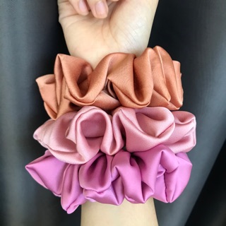 Cột tóc Scrunchies handmade lụa [ảnh Gạo chụp]