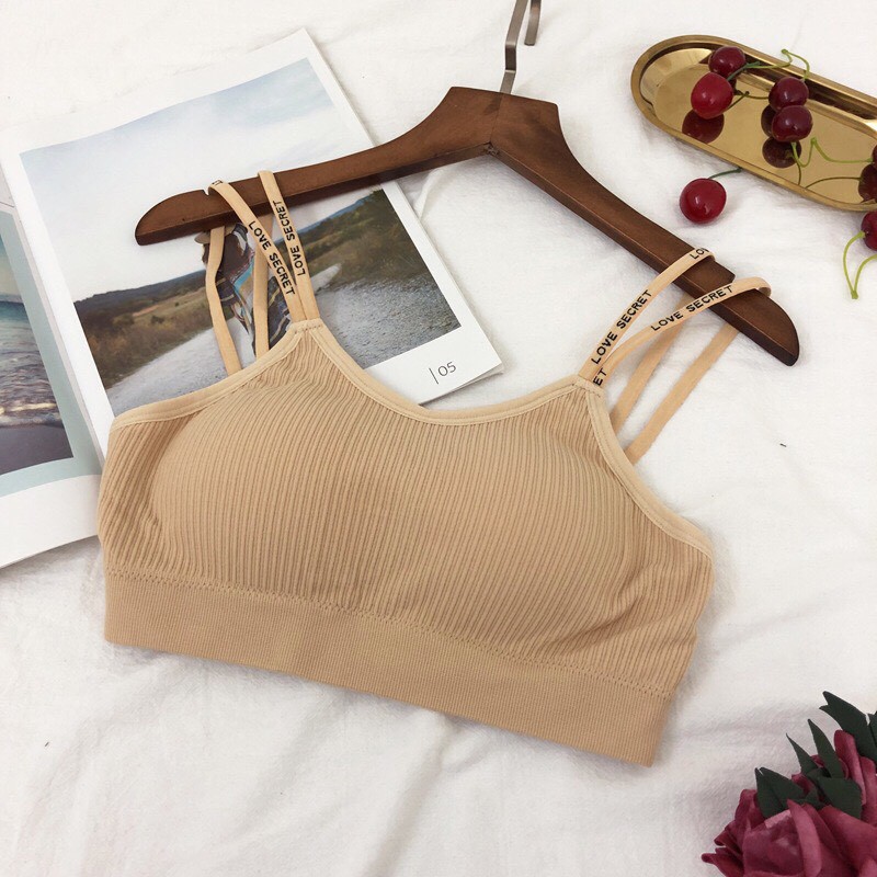 Áo Bra Thể Thao Dây Kép Cotton Co Giãn Thấm Hút Mồ Hôi Tốt ELSA BRA - 8156