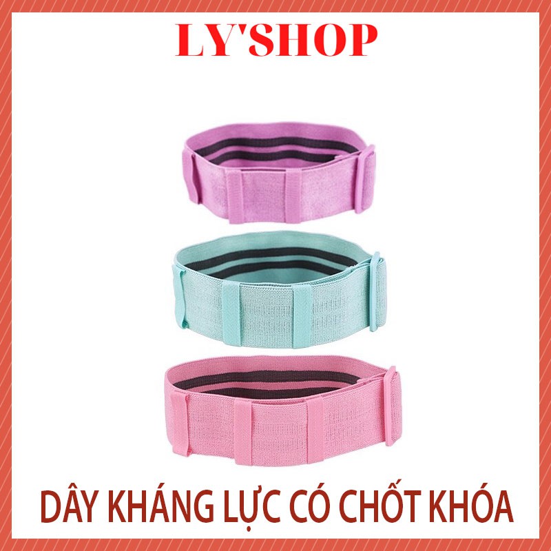 Dây kháng lực CÓ KHÓA CHỐT 𝑭𝑹𝑬𝑬𝑺𝑯𝑰𝑷 MINIBAND  dây kháng lực tập mông ,dây kháng lực tập gym ( BODY CARE)