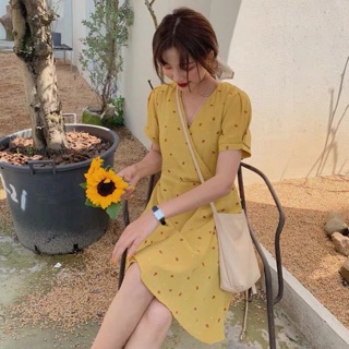 VÁY HOA NHÍ VẠT CHÉO