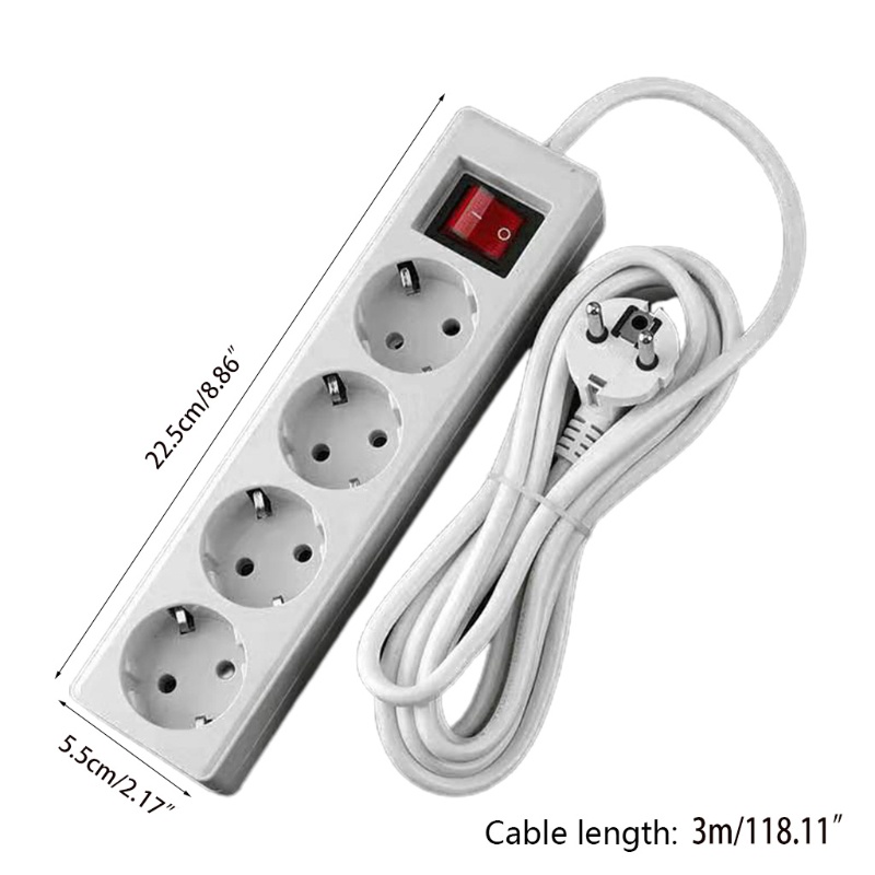 Ổ Cắm Điện 2 Chấu EU Type 3 4 5 Chiều Chuyên Dụng Cho Thiết Bị Gia Đình