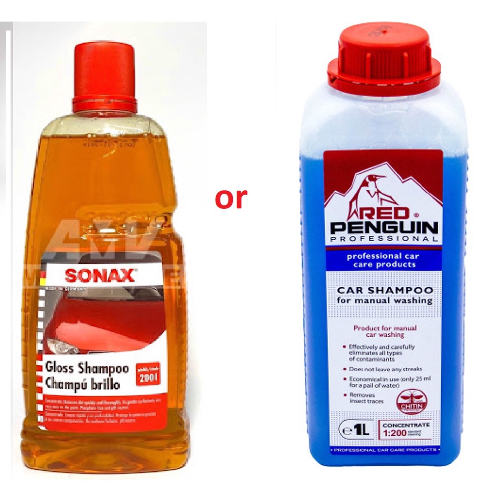 [DauNhot-PhuGia]Nước rửa xe sonax Gloss Shampoo Champú brillo chai 1L, kết hợp nước rửa xe Xado siêu sạch và thơm