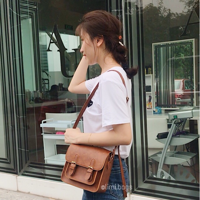 Túi Đeo Chéo Nữ Vintage Da (BEST SELLER) Stu Bags - Ulzzang Limi bags | BigBuy360 - bigbuy360.vn