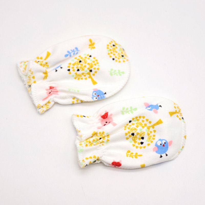 Set 10 Đôi Găng Tay cotton Mềm Mại Chống Trầy Chăm Sóc Cho Bé