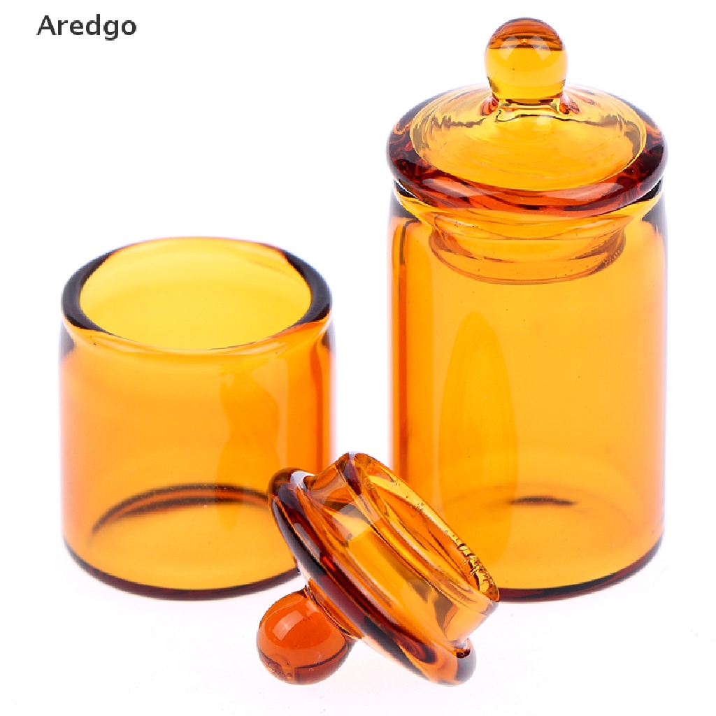 Mô hình lọ thủy tinh mini đựng hạt cà phê/kẹo tỉ lệ 1:12 trang trí nhà búp bê