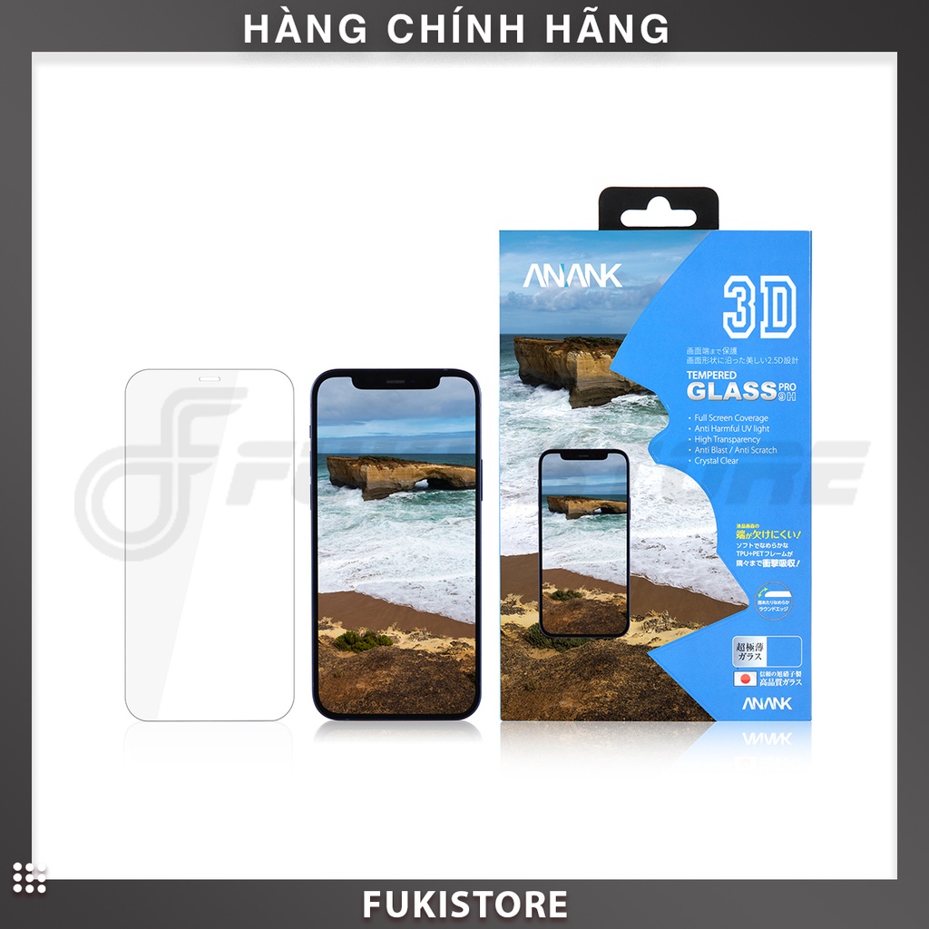 Kính cường lực Anker trong suốt bảo vệ màn hình cho Iphone 12/13/14/pro/promax