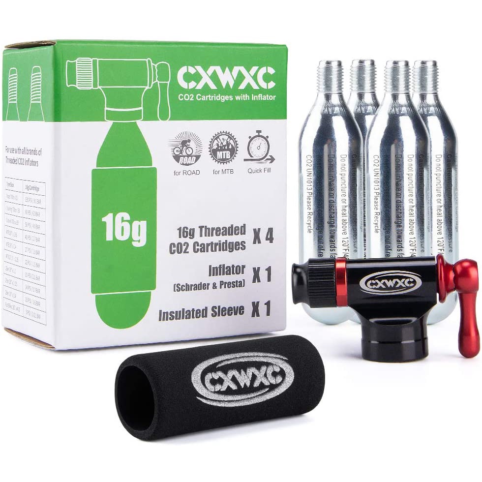 Bộ Dụng Cụ Bơm CO2 Không Cần Hộp CO2 Cho Xe Đạp Leo Núi CO2