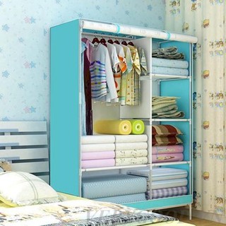 Tủ vải 3D 2 buồng 6 ngăn cao cấp