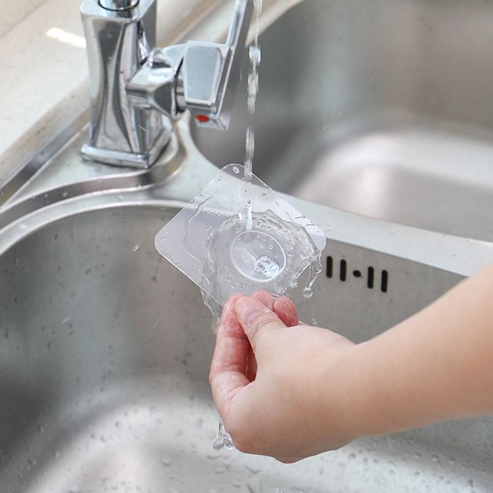 Móc Treo Đồ Dùng Nhà Bếp/Phòng Tắm 6*6cm Chống Nước Trong Suốt R5X4