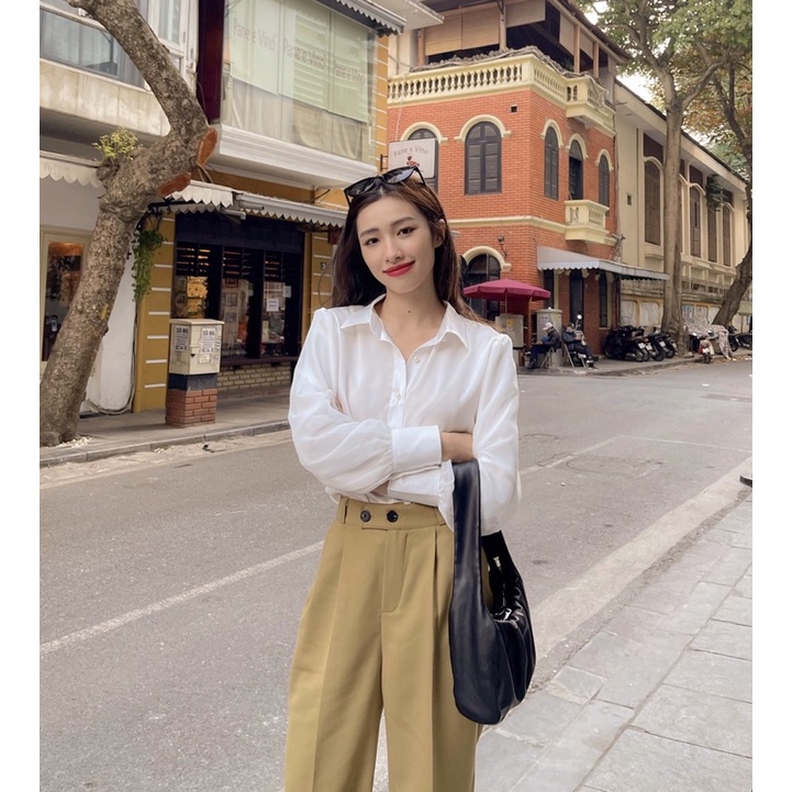 ZIEL Sơ mi lụa cao cấp ống tay 2 lớp xuyên thấu cách điệu | Mason Shirt