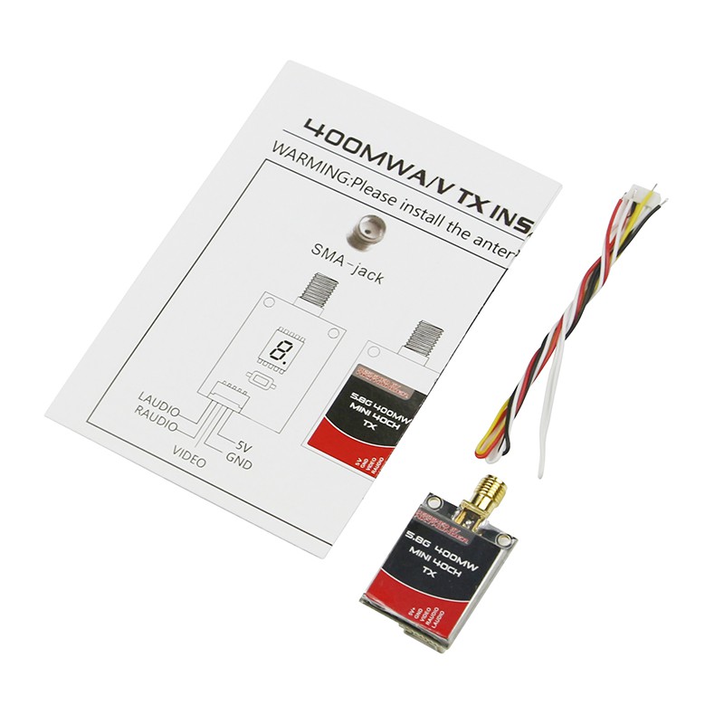 Bộ vtx 5,8G 400mW40CH FPV   KINGKONG cho máy bay đk từ xa