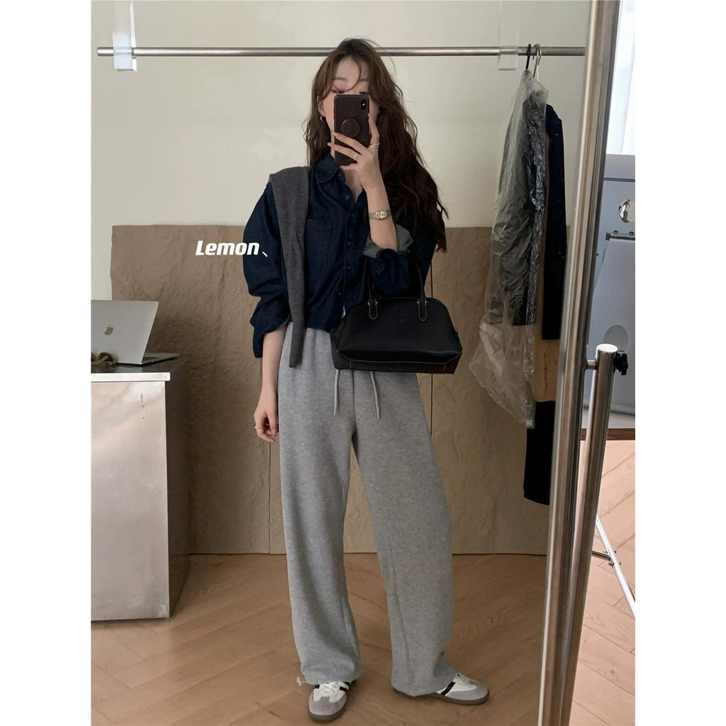 Áo Sơ Mi denim Tay Dài Phong Cách retro 67668