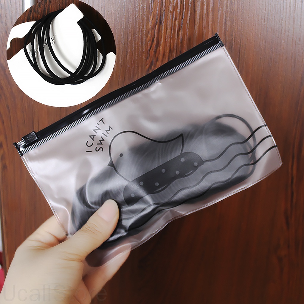 Set 100 dây thun cột tóc màu trơn không đường may cho nữ