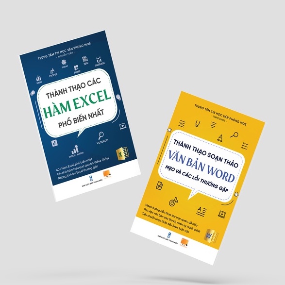 Sách - Combo 2 Cuốn &quot;Thành Thạo Các Hàm Excel&quot; + &quot;Thành Thạo Soạn Thảo Văn Bản Word: Mẹo và các lỗi thường gặp&quot;