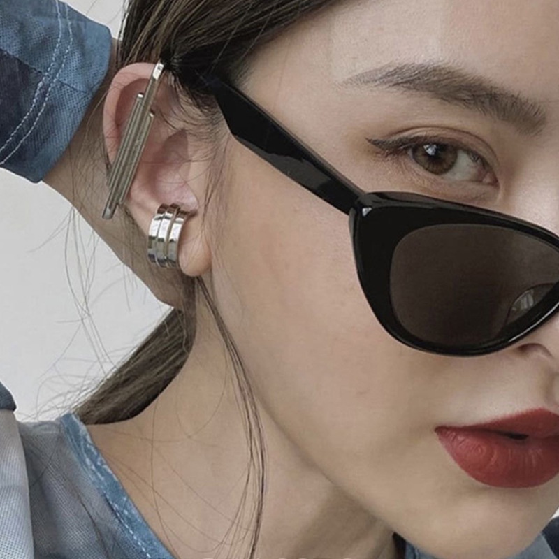 (JIUERBA) Kính Râm Mắt Mèo Tam Giác Gọng Nhỏ Màu Kẹo Thời Trang Phong Cách INS Cho Nữ