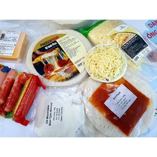 Set nguyên liệu làm pizza tiêu chuẩn sạch ngon