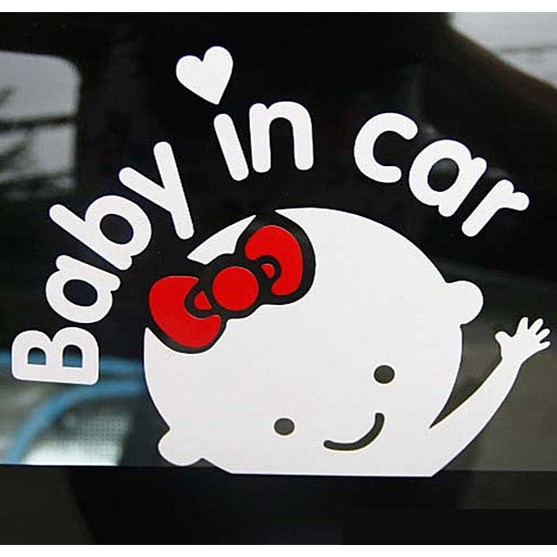 Decal Tem Baby In Car (mẫu 1) MS-65