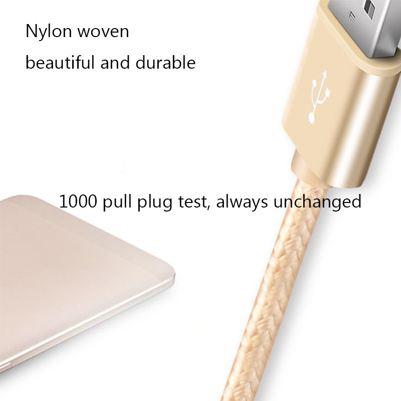 Cáp sạc truyền dữ liệu dây tết đầu Micro USB cho dòng Android