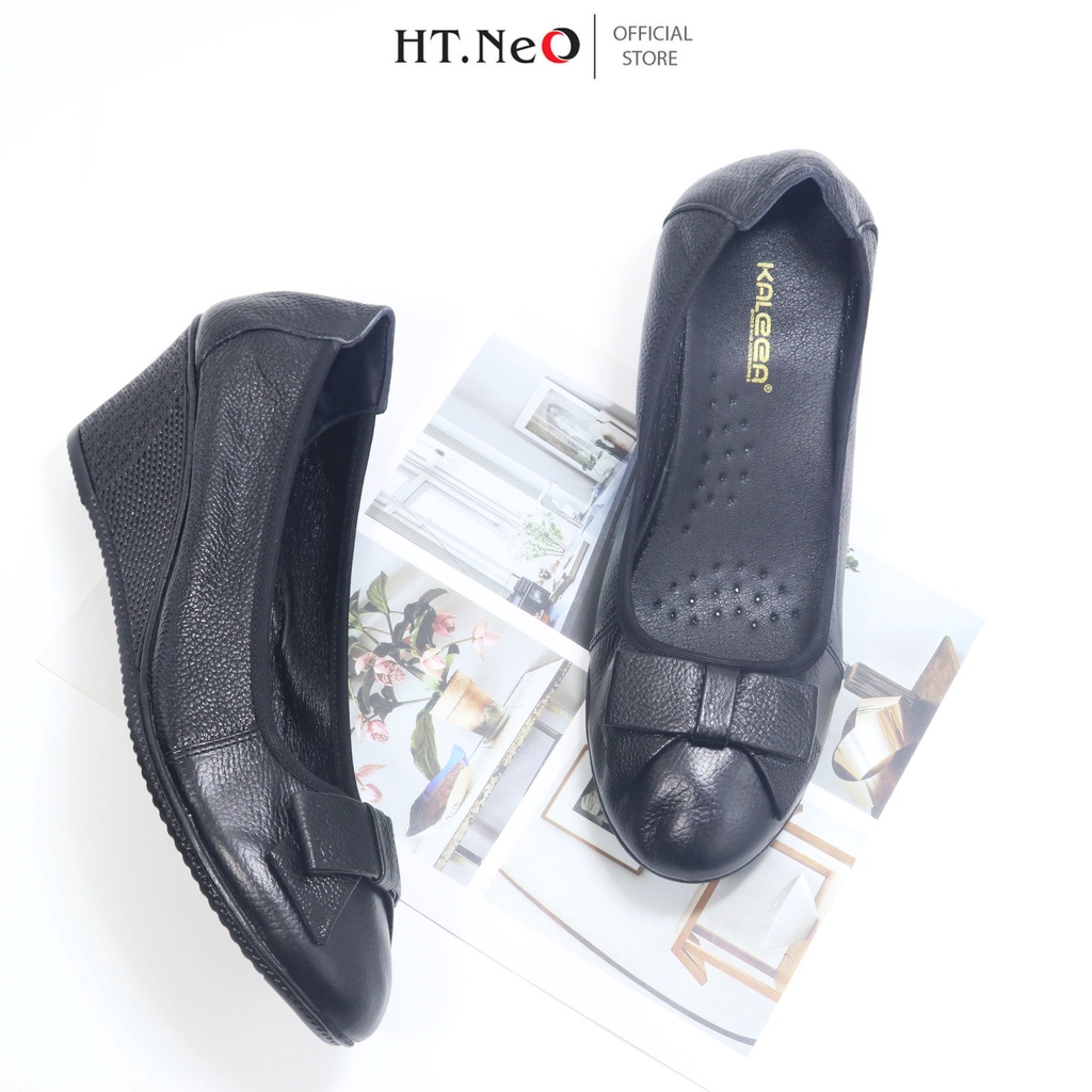 Giày da nữ - Giày da nữ đế xuồng HT.NEO da bò thật ,thiết kế đơn giản ,lịch sự ,đi êm chân ,thoải mái GX05