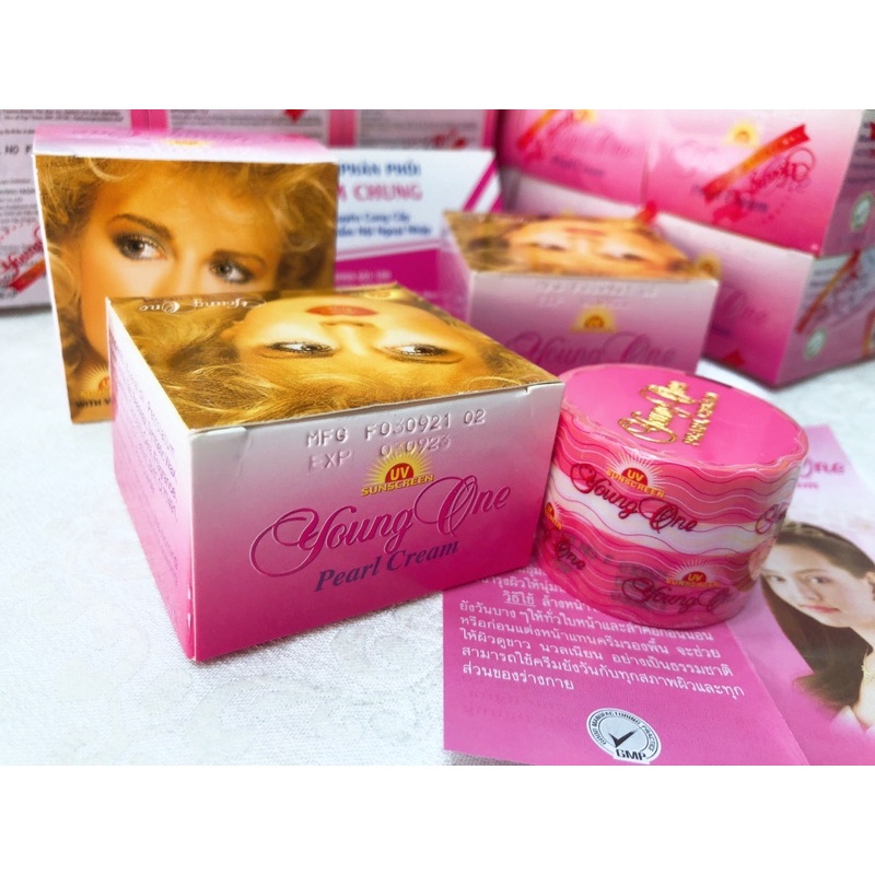 Kem Dưỡng Da ❤ TRÙM SỈ ❤  Hộp lẻ ❤ Kem cô gái tóc xù Young One 5g , nguyên liệu, công thức làm kem trộn trắng da body