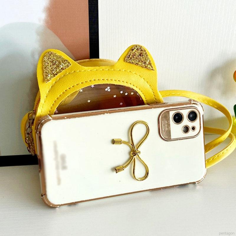 Túi đeo chéo hình mèo tiện dụng cho bé gái