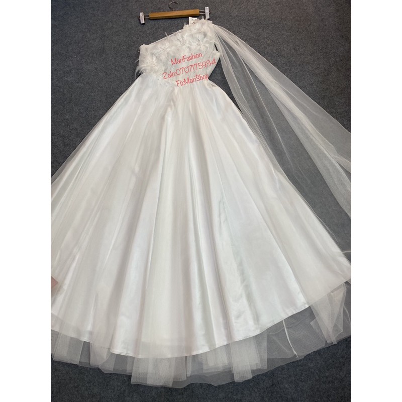ĐẦM DẠ HỘI LƯỚI DẢI LỤA KẾT LÔNG CÔNG SANG TRỌNG-MS292V | BigBuy360 - bigbuy360.vn