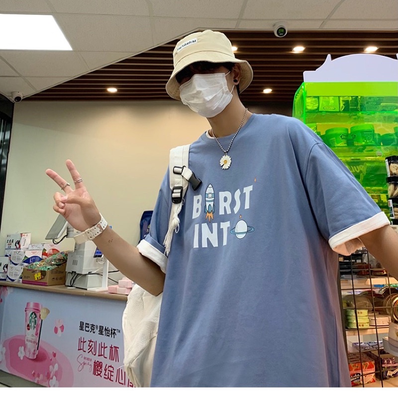 Áo thun tay lỡ nam nữ, áo phông unisex form rộng chất cotton in hình NT