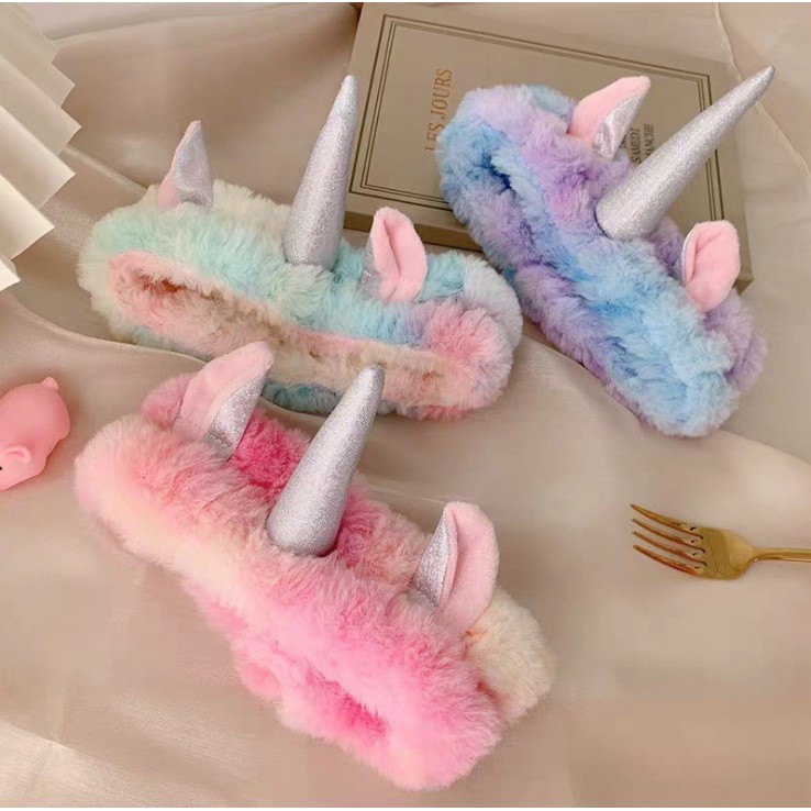 Băng đô rửa mặt, băng đô cài tóc skincare nữ cute ngựa unicorn xinh xắn dễ thương thời trang Hàn Quốc - VHT SHOP