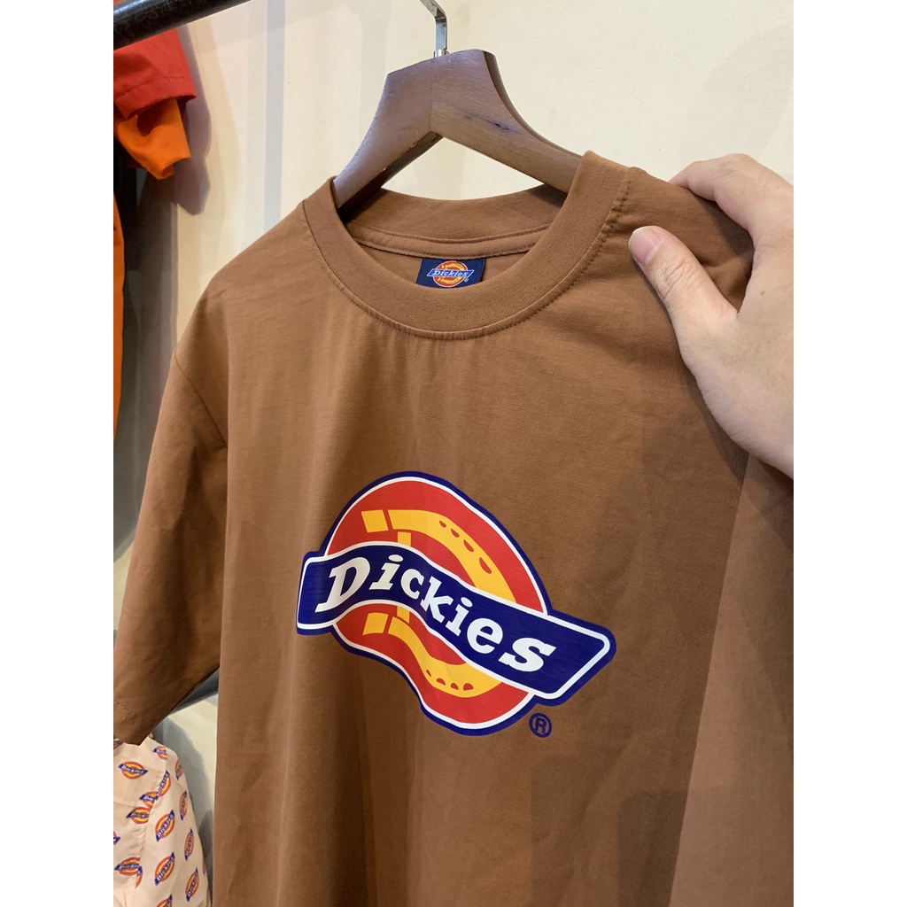 Áo thun Dickies chinh hãng - Nâu cam Vintage, cotton100% - Form unisex.