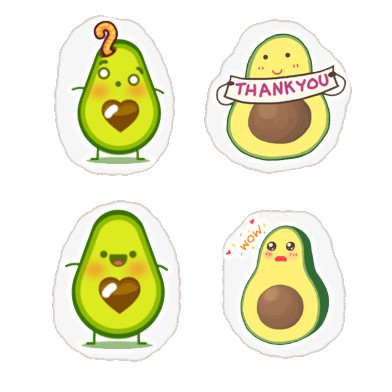 Gấu bông quả bơ dạng gối 40cm GB4I17 gấu bông avocado cute gấu bông dễ thương