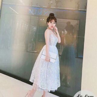 Đầm xòe phi mưa9O